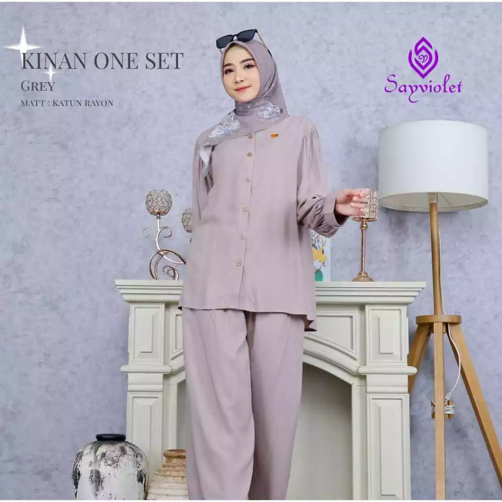 Keazra Dress - Gamis Wanita Daily Casual Bahan Adem - Gambar 2